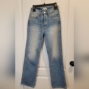 Re/Done 90's High Rise Straight, 25, Blue EUC!!